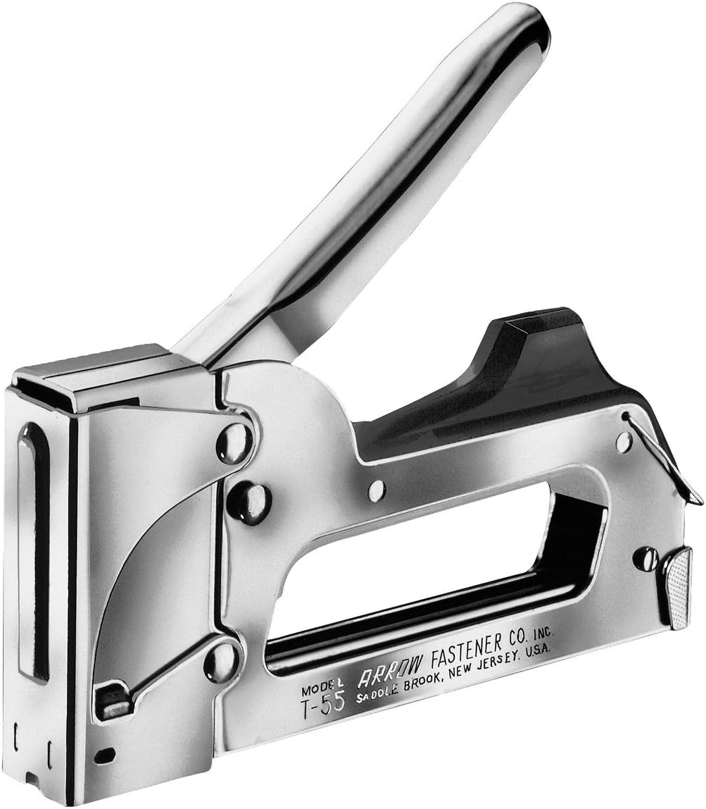 Arrow Fastener T55C Easy Squeeze Chrome Staple Gun