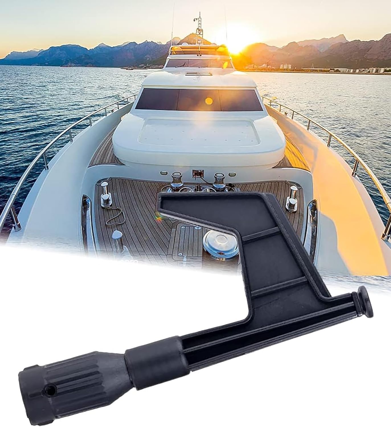 Nylon Boat Hook,Multi-Purpose Hook Vessel Accessories,Boat Pushrod Hook for Docking,Multipurpose Rescue Boat Tow Hook