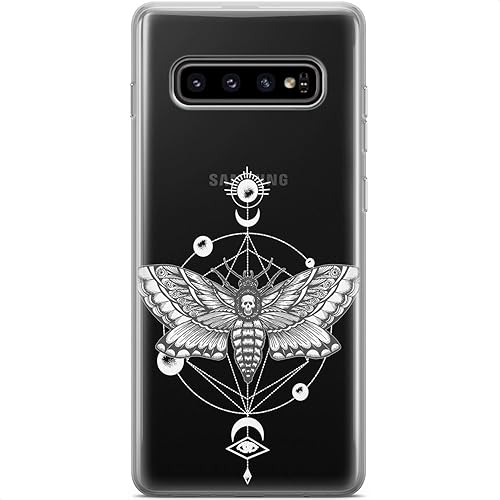 Mertak Funda compatible con Samsung Galaxy A73 A72 5G A71 A70 A53 A52 A32 A50 A21s cubierta gótica ligera diseño para mujer, vintage, cabeza de