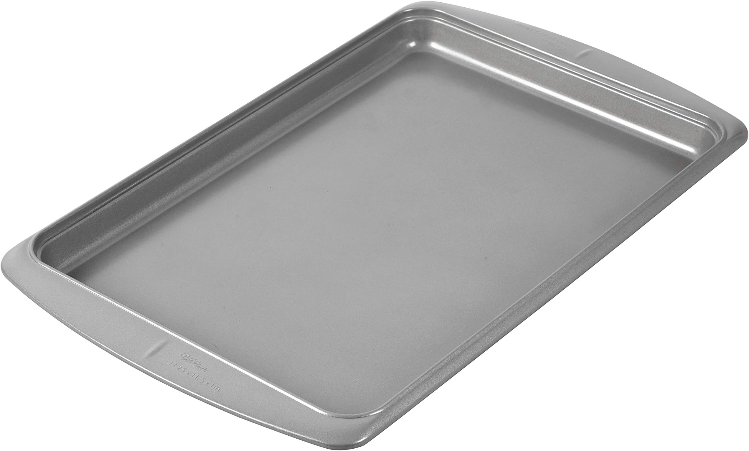 Wilton Non-Stick Cookie Baking Sheets Set, 2-Piece (15.25x10.25" & 17.25x11.5"), Steel, Dishwasher Safe