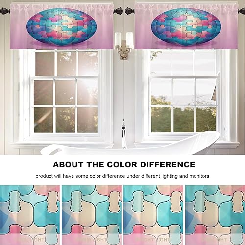 Miniatura 1110 de Cenefas de cocina modernas con patrón de cobre marrón dorado para ventanas, cenefas opacas abstractas de marcas de arañazos y cortinas opacas