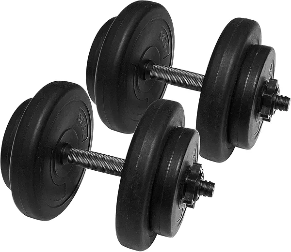 Fitvids Adjustable Dumbbell Set, 40lbs Free Weights Set for Exercise and Fitness