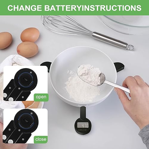Miniatura 3 de Báscula portátil de viaje para alimentos, pequeña báscula digital plegable de cocina para alimentos, mini báscula de bolsillo plegable, gramos y