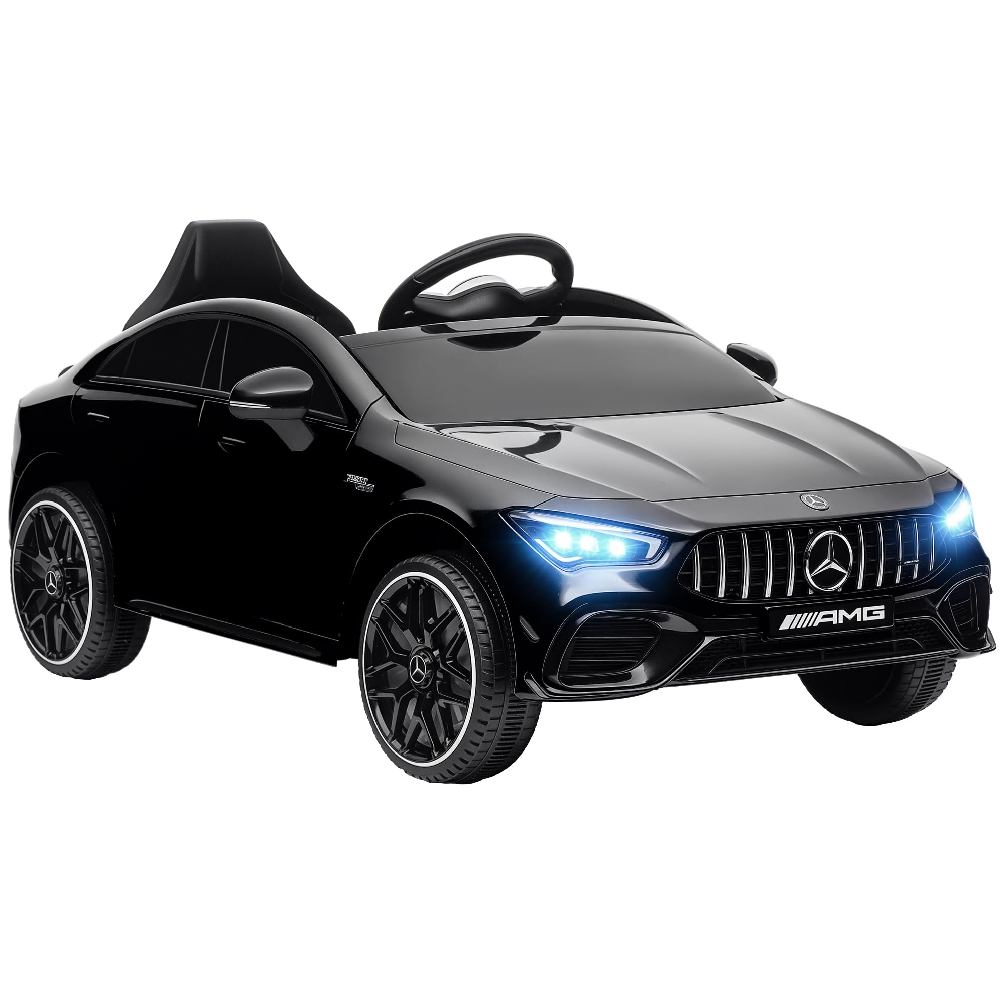 AIYAPLAY Voiture Électrique Enfants Mercedes-Benz AMG CLA 45 12V Noir