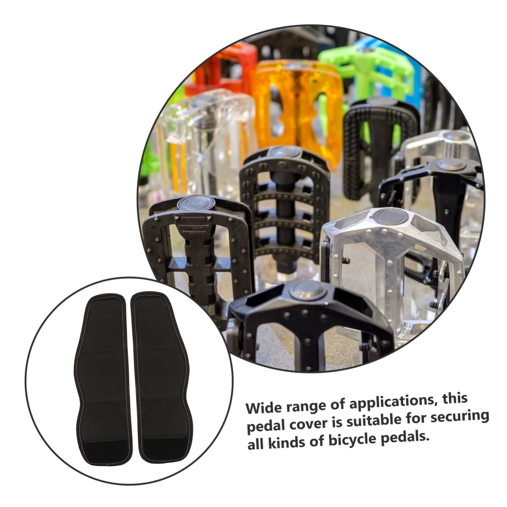 BESPORTBLE 5pares Cubiertas De Pedal De Bicicleta Ajustables Correas Antideslizantes para Bicicleta Accesorios De Ciclismo para Experiencia De Conducción Cómoda Protección De Pedales para