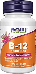Vitamina B 12 1000mcg (100 pastilhas) Now Foods