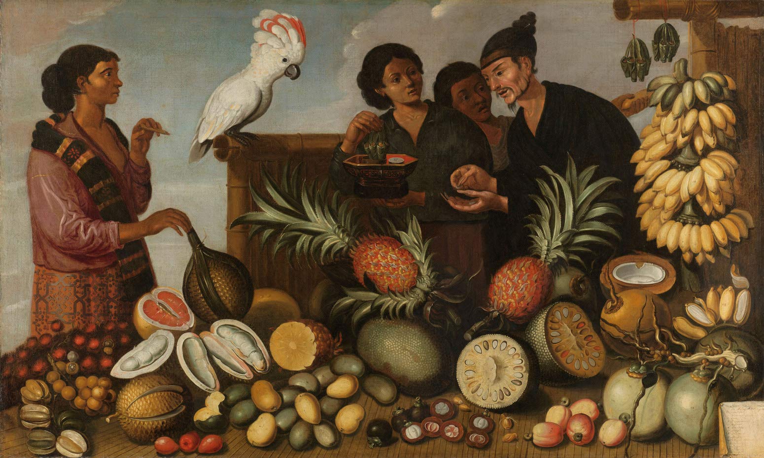 Mercado Natureza Morta Frutas Passaros Pintura De Albert Eckhout