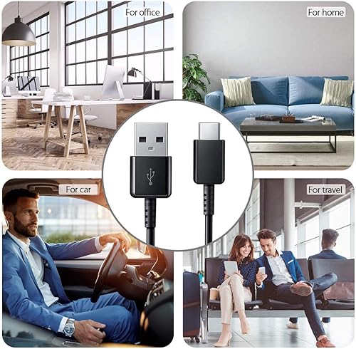 Miniatura 6 de Fast Charger with USB Type C 4FT(1.2m) Cable & OTG Adapter for Samsung Galaxy S9/S9 Plus/S8/S8 Plus/S10/S10e/S10 Plus/Note 8/Note