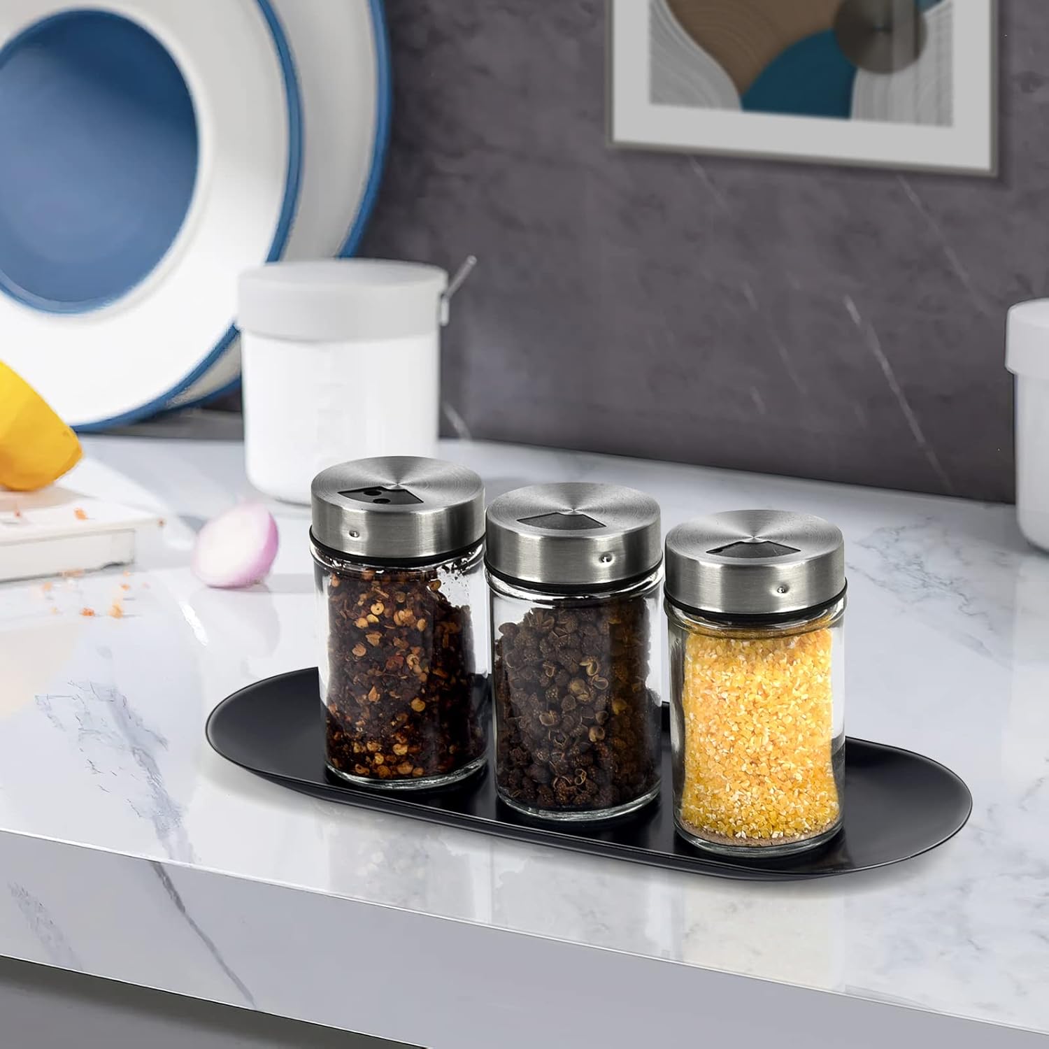 Candle Trimmer Tray, Candle Accessories Candle Wick Trimmer Tray Plate Black, Candle Holder Tray(9.05 x 3.74 x 0.39 inch) - Image 7