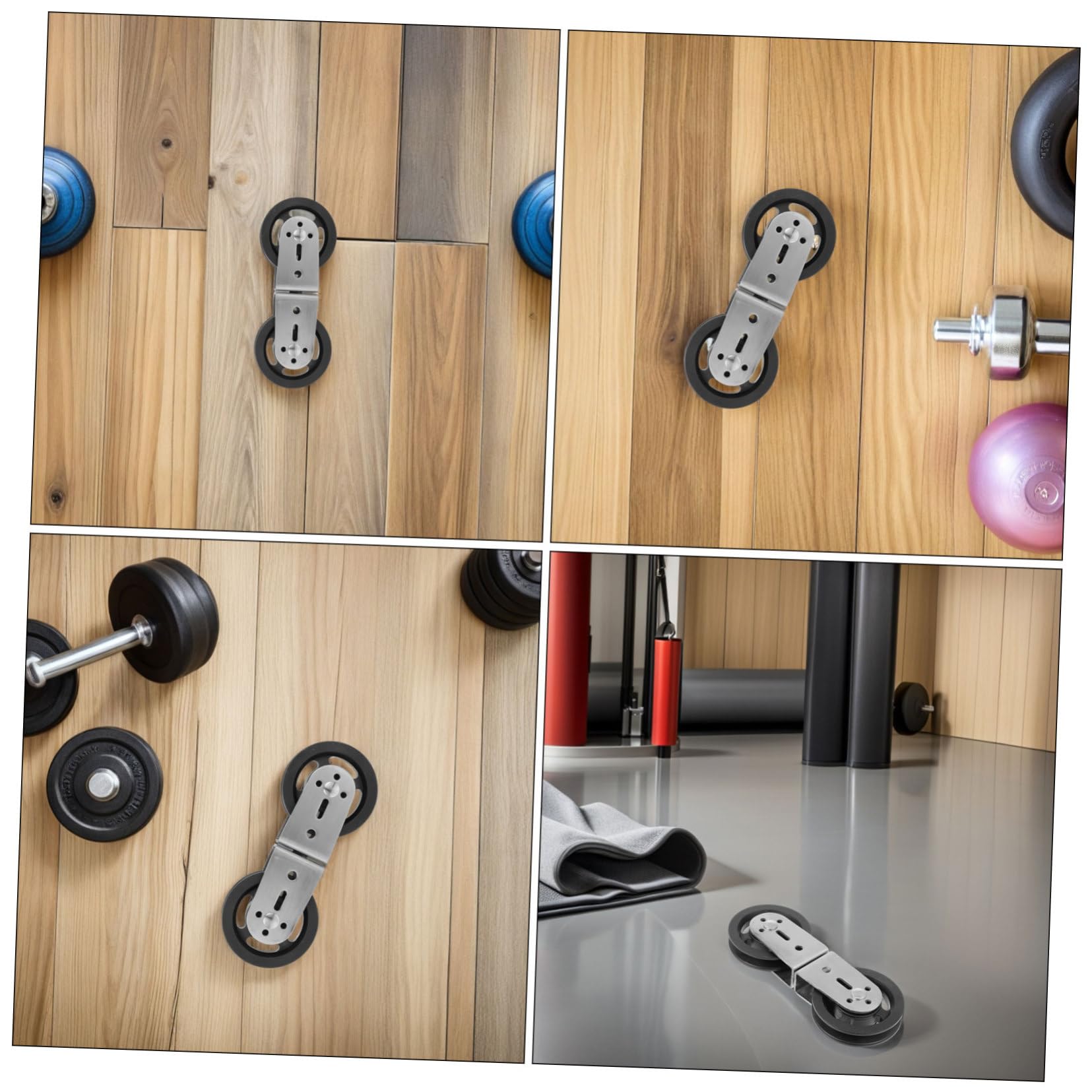 Toyvian 2 Piezas Equipo De Fitness De Doble Polea Polea Giratoria Silenciosa para Entrenamiento Casa para Gimnasio para Ejercicios Pesas y Tendedero