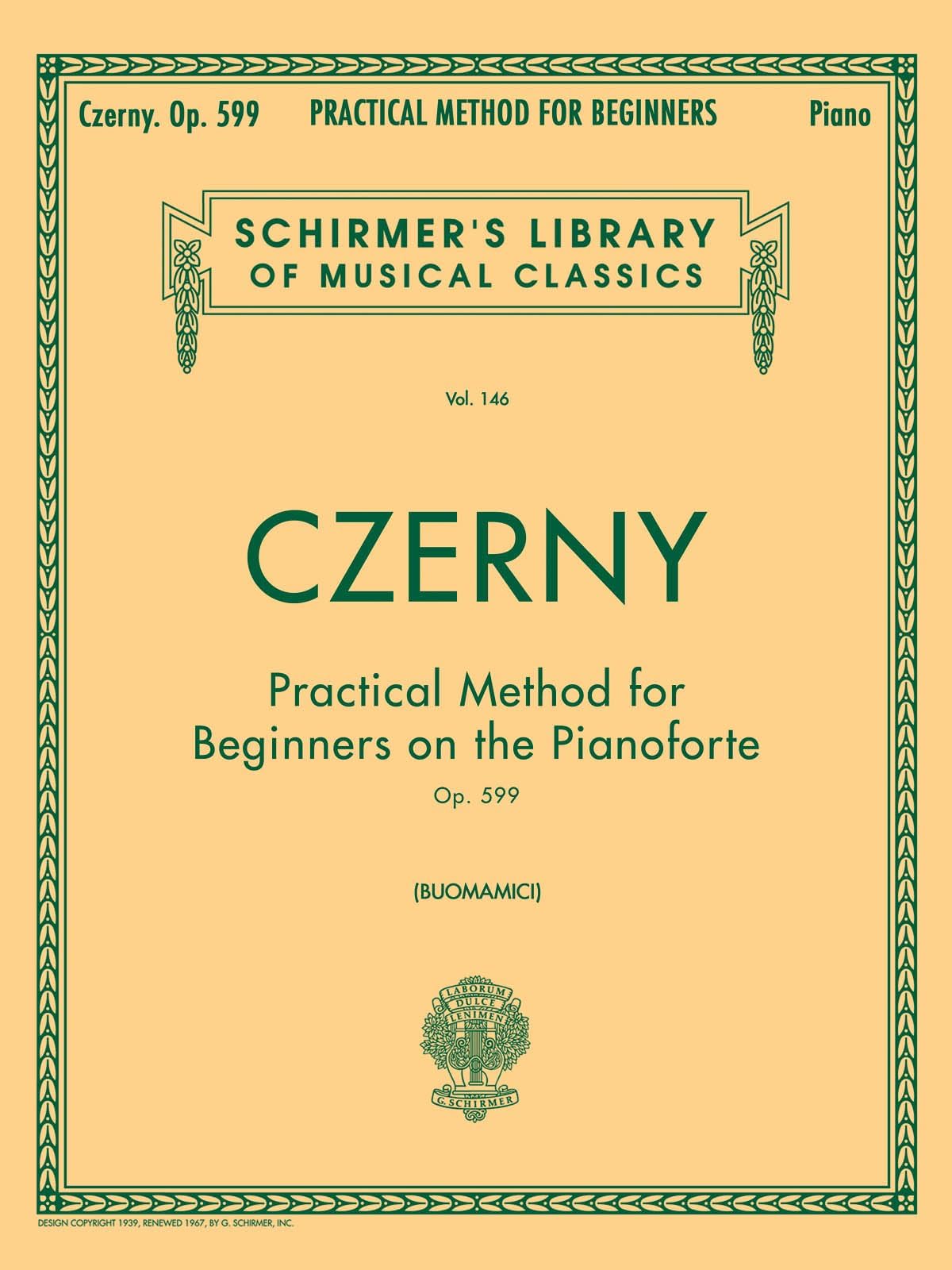 Carl CzernyPractical Method for Beginners, Op. 599: Piano Technique