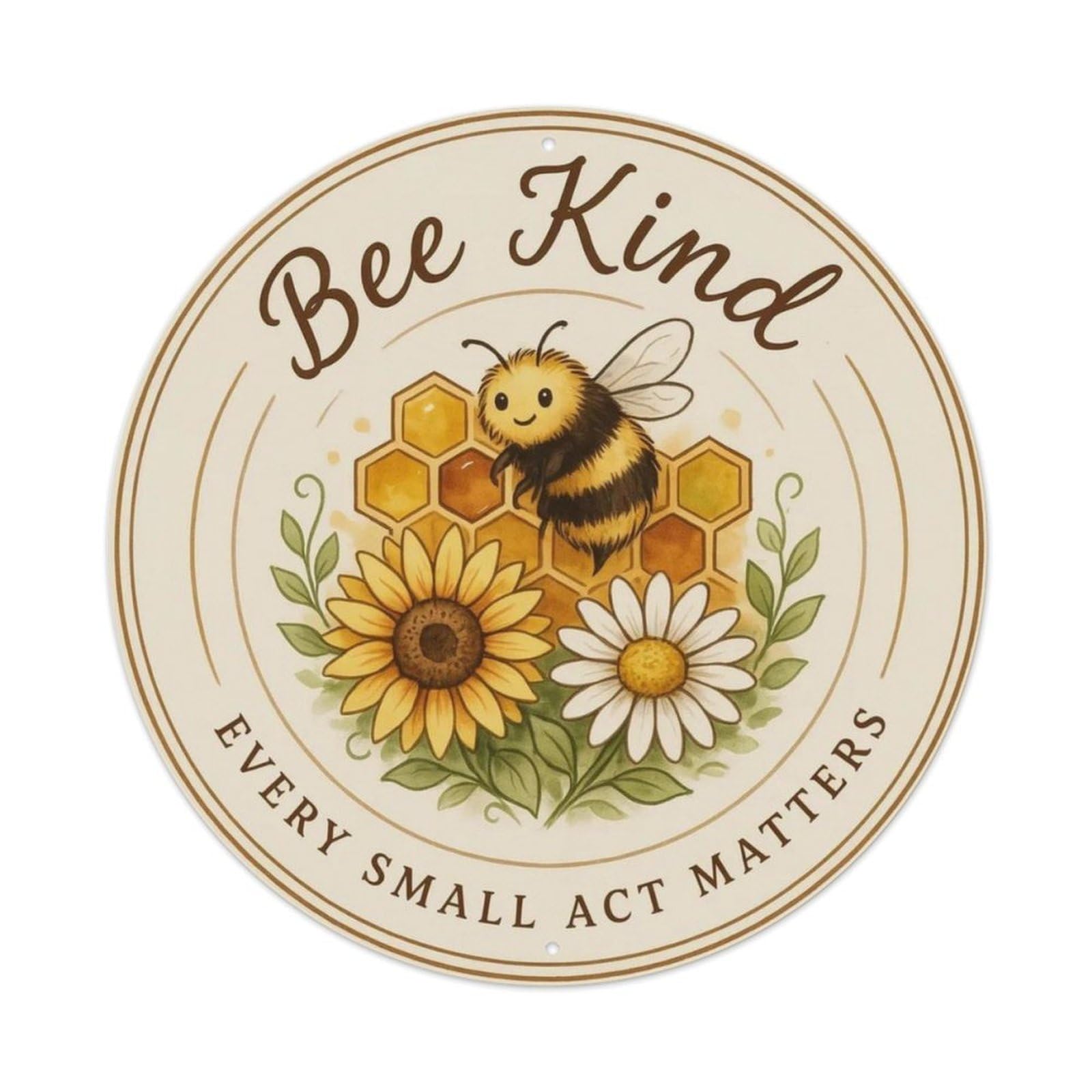 Bee Kind Save Metal Tin Sign Plaque
