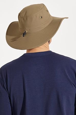 Coolibar Men's UPF 50+ Sun Protection Molded Hat Wide Brim