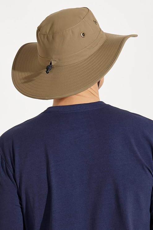 Coolibar Men's UPF 50+ Sun Protection Molded Hat Wide Brim