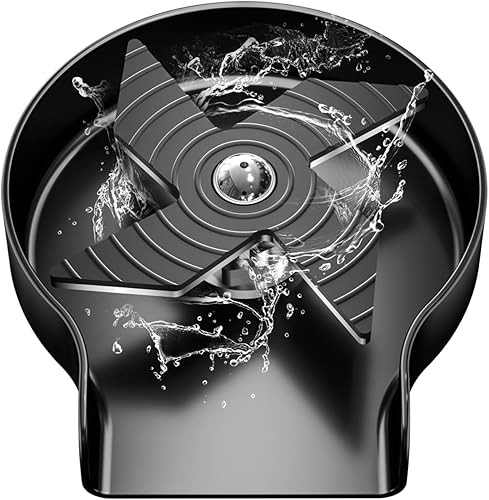 WOWOW Enjuagadora de vidrio para fregaderos de cocina lavadora de biberones de acero inoxidable 304, lavadora de vasos de metal para encimera de bar