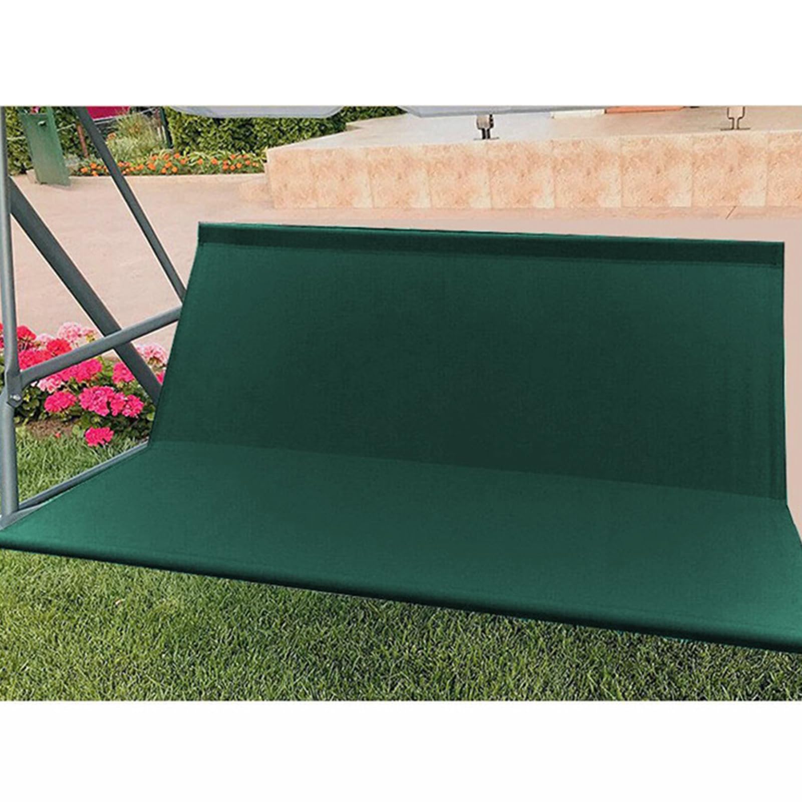 BAHULA Replacement Swing Seat Cover, 600D Oxford Waterproof 2/3 Seat Patio Swing Seat Replacement Covers for Outdoor Porch Garden Yard Swings,Green,127 * 50 * 50cm