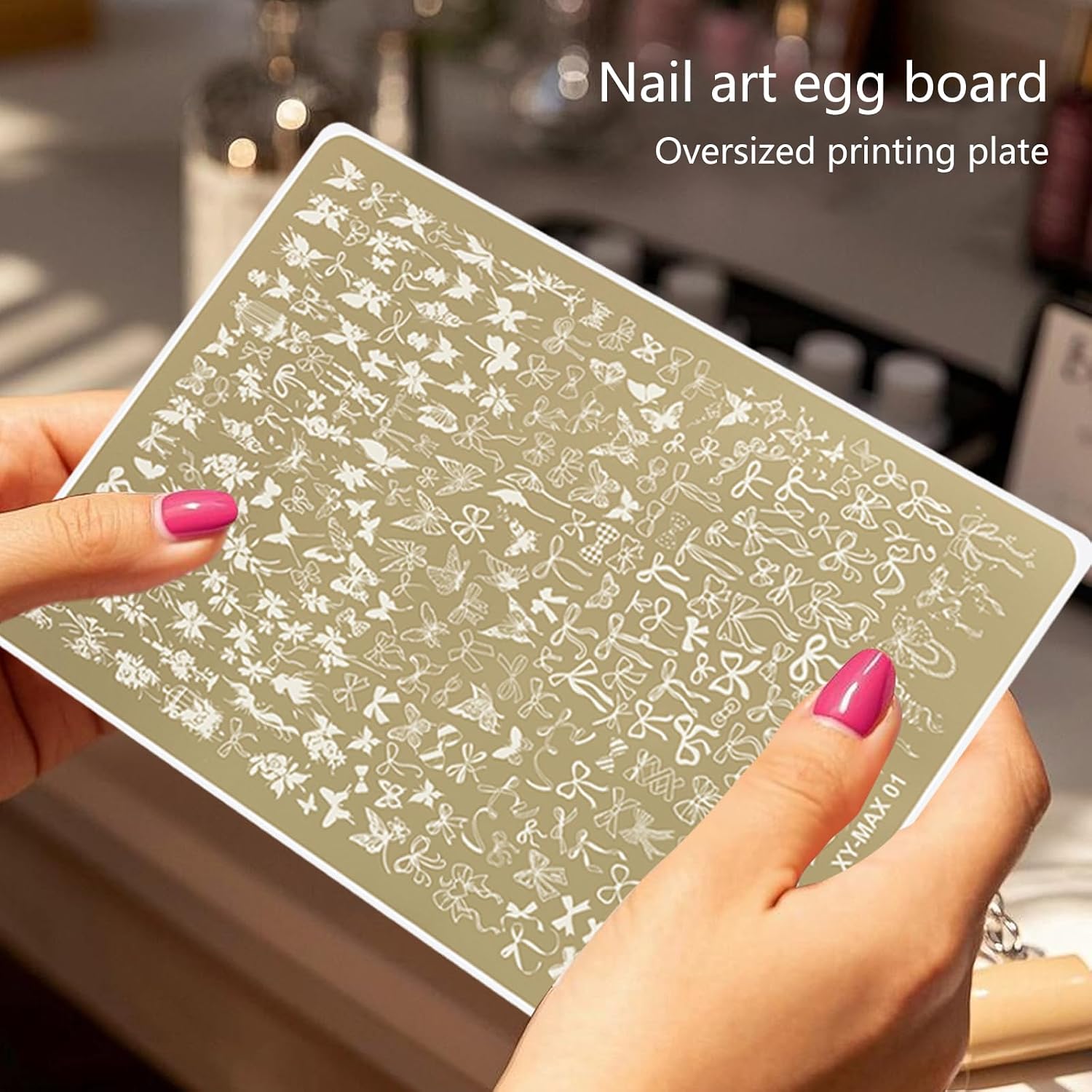 Rust Nails Stamping Plate with Butterfly Patterns Manicure Suitable for Various Art Styles and Occasion Art Stamping Plate