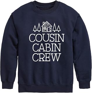 Instant Message - Cousin Cabin Crew - Vacation - Toddler & Youth Crewneck Fleece Sweatshirt