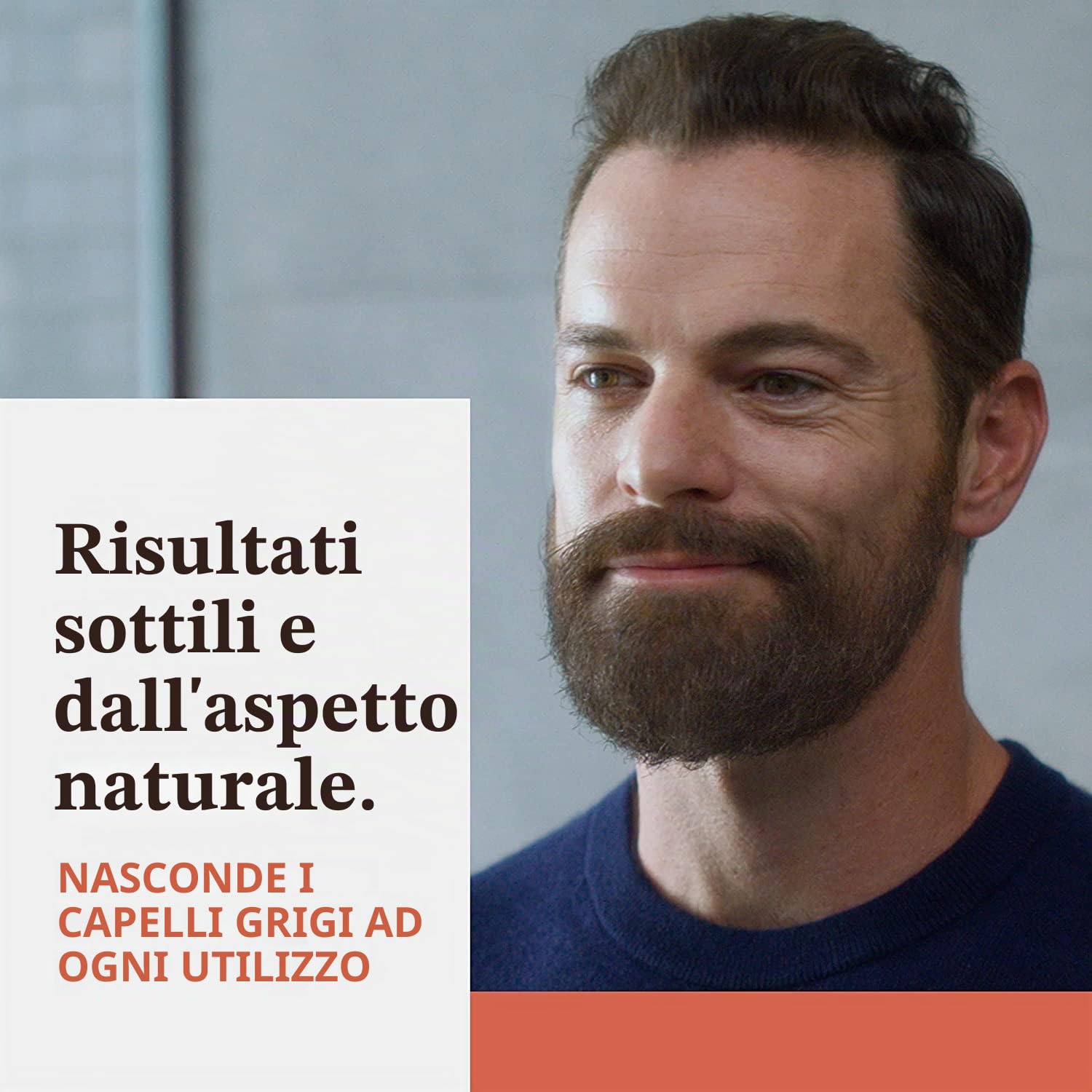Just for Men Control GX - Shampoo riducente per barba grigia per risultati discreti e naturali, tutte le tonalità 118 ml x 3 unità - Pack Promoo