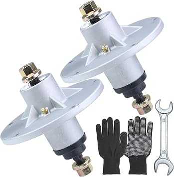 2 Pack Greased 1001200MA Spindle Replaces 1001194MA, 721447, 726958, 726959, 492574MA, 090905MA, 092574MA, 49257MA, 692574MA, 92574MA for Murray 38 40 42 46 Lawn Tractors