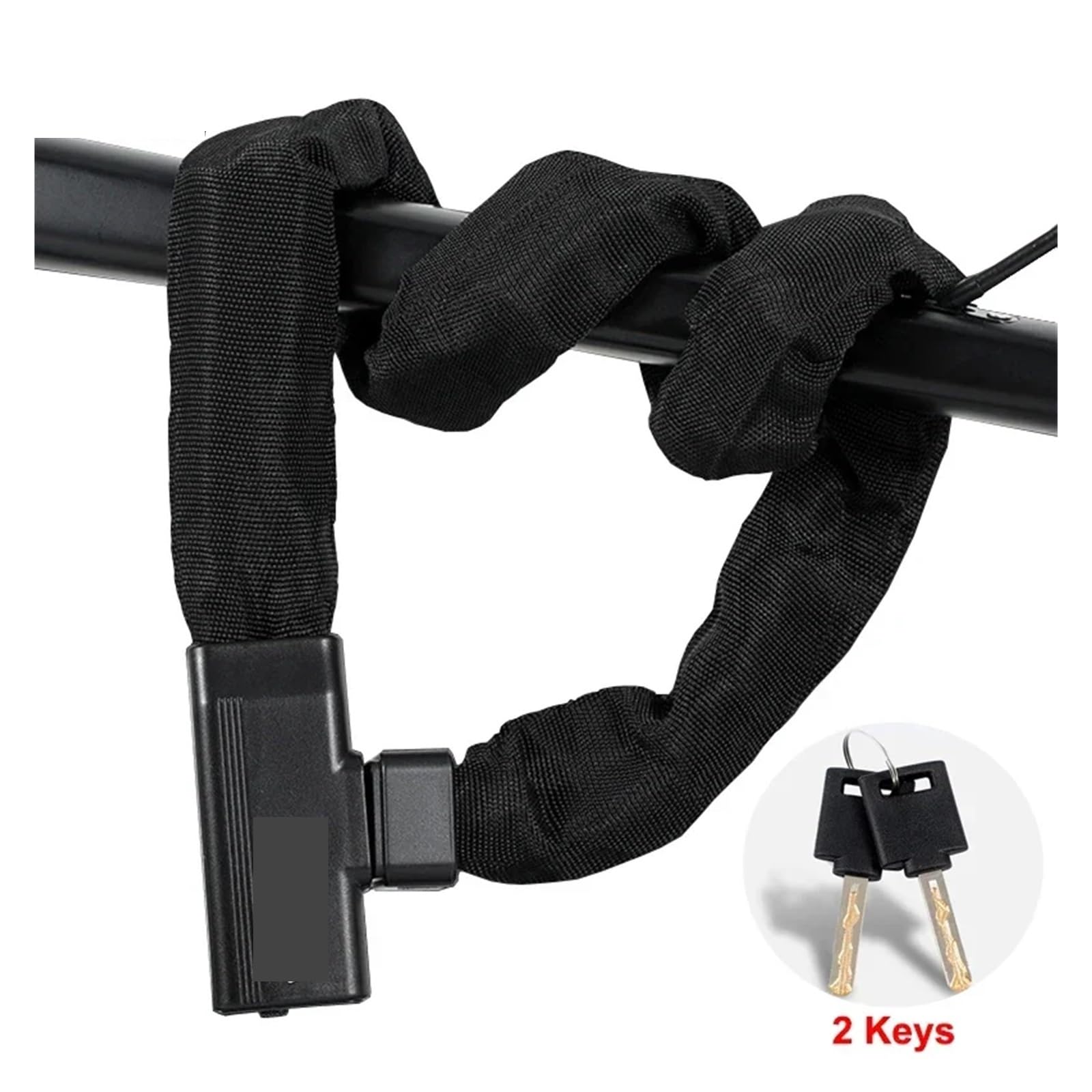 Lucchetto a catena antifurto Addensare Moto Bicicletta Multiuso Porta dell'armadio Accessori for bici Per Biciclette(73cm-size1)