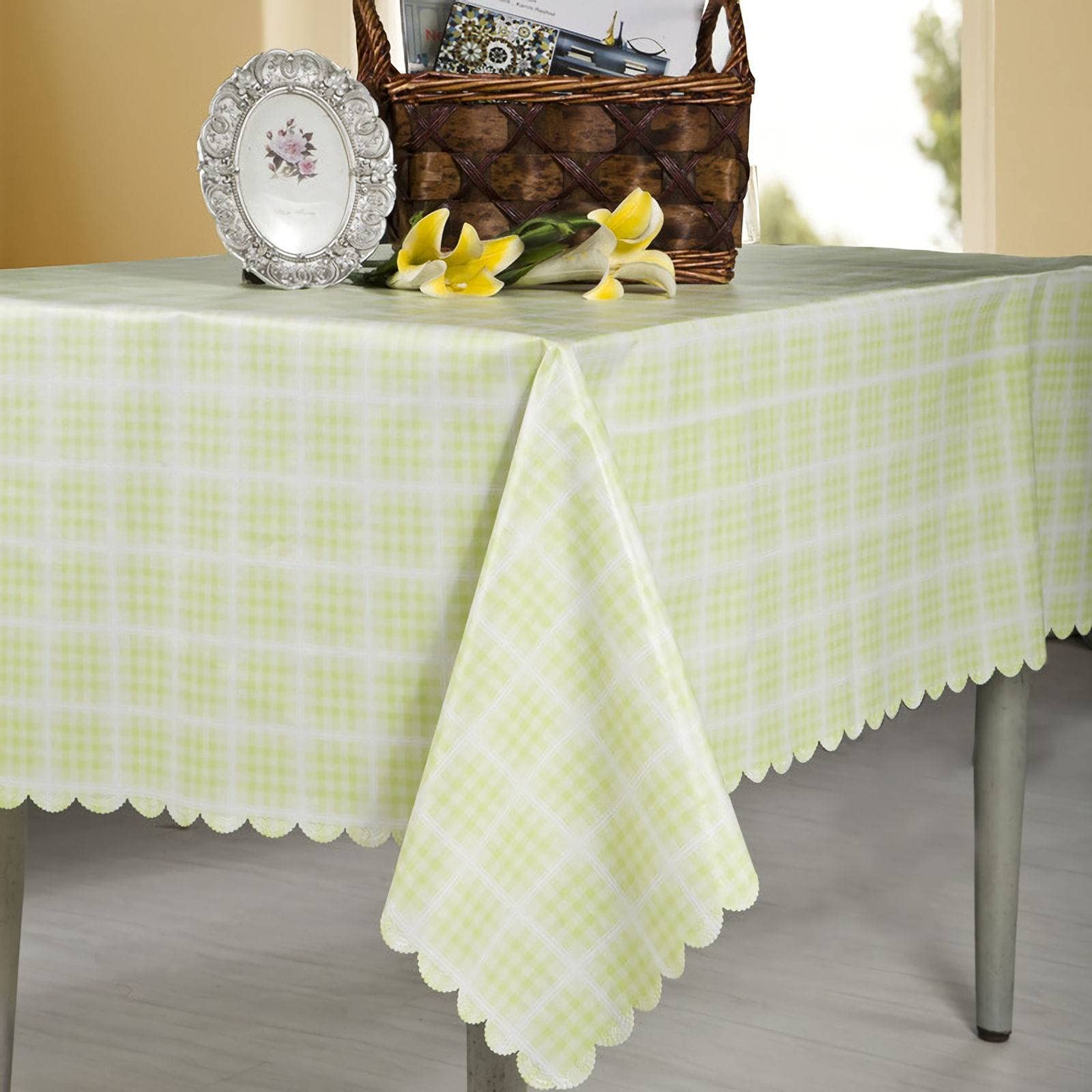 Manteles, Mantel Rectangular de Vinilo, 100% Impermeable, a Prueba de Aceite, a Prueba de Manchas, fácil Cuidado(137X220cm(54X86in))