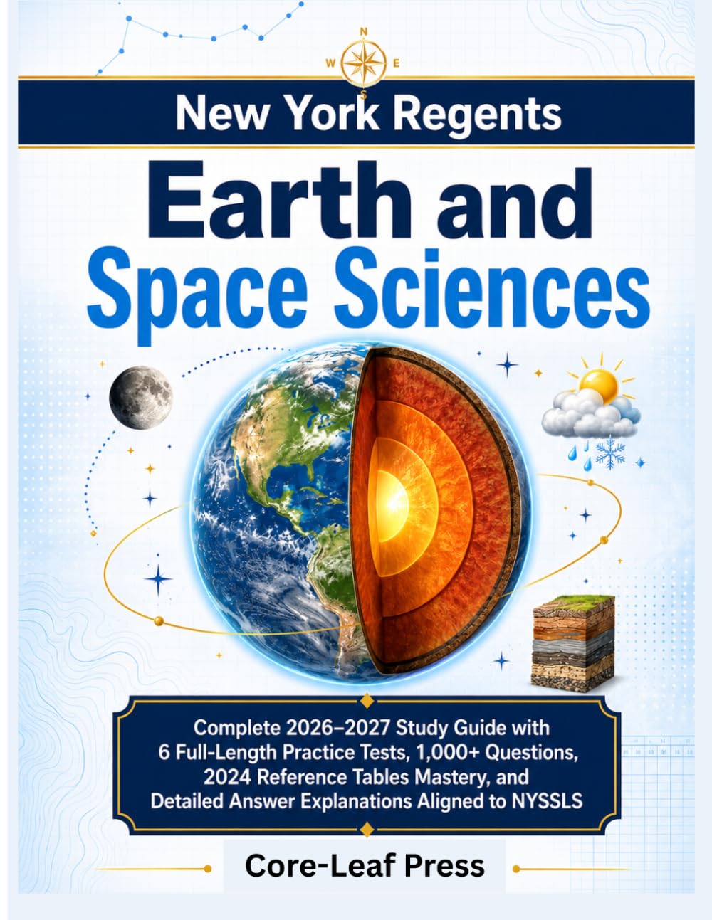 New York Regents Earth and Space Sciences: Complete 2026–2027 Study Guide with 6 Full-Length Practice Tests, 1,000+ Questions, 2024 Reference Tables Mastery, and Detailed Answer Explanations...NYSSLS
