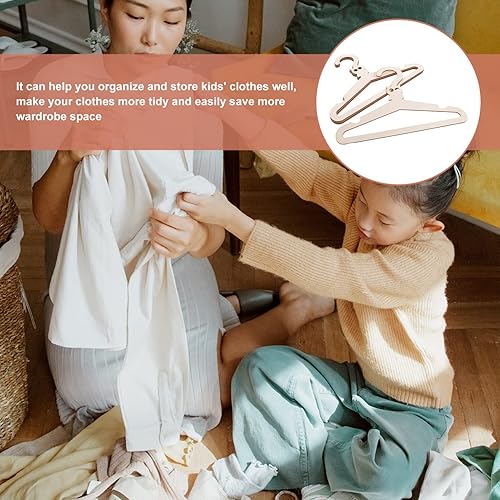 Miniatura 2 de SEWACC 5 perchas de ropa para niños con diseño de búho de dibujos animados para colgar ropa armario guardería