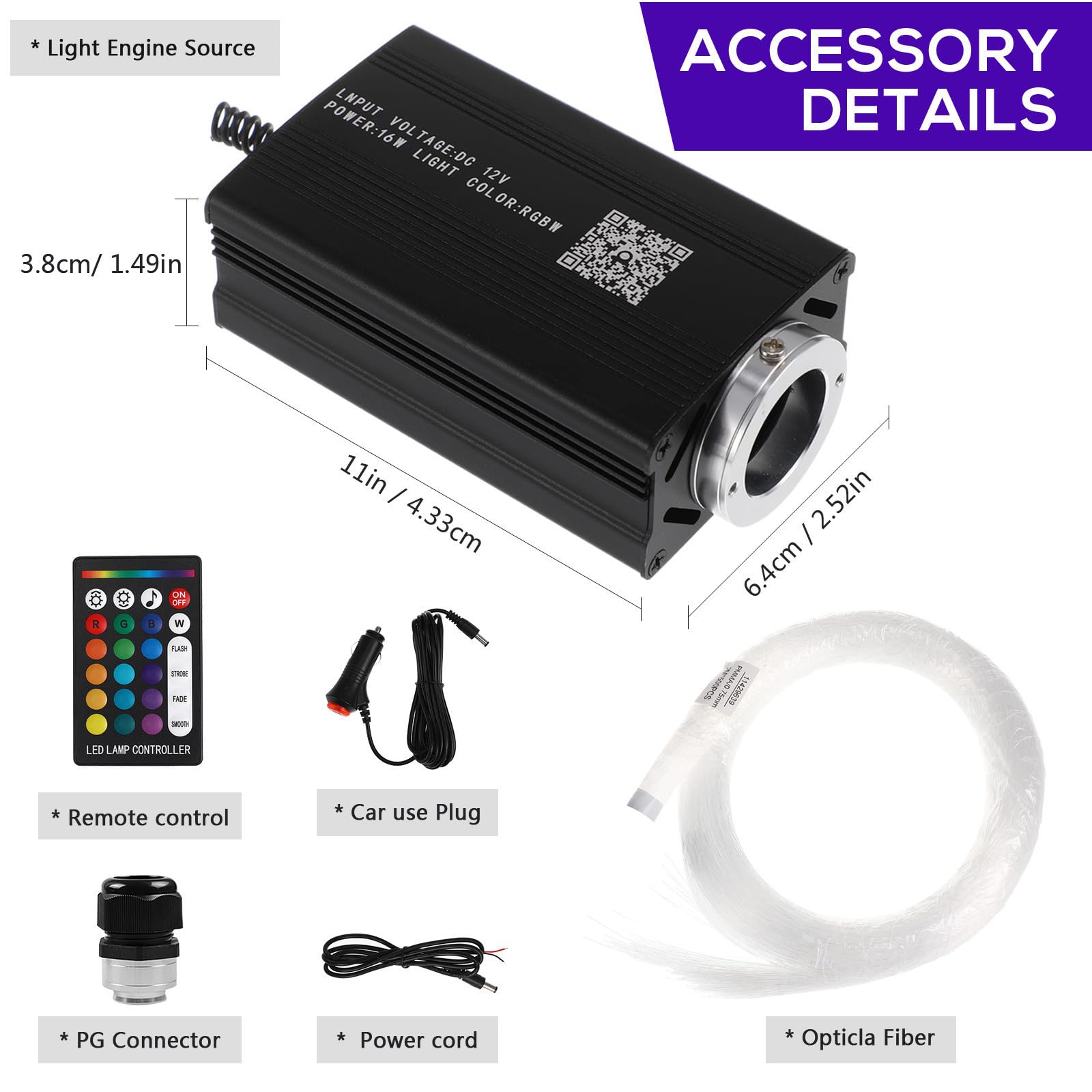 LALAFINA Kit de Iluminación Interior para Coche para Decoración del Interior del Automóvil Luces LED de Techo Estrellado, Fácil de Usar, Diseño Práctico, Material Abs y Aluminio