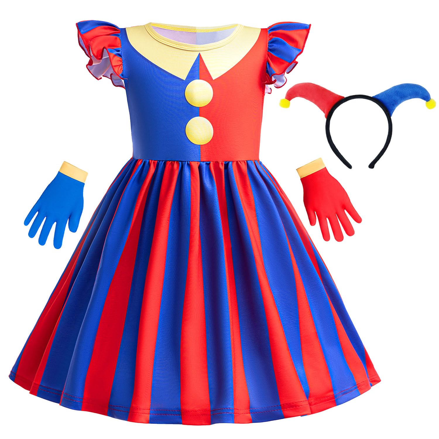 Circus Costume for Little Girls Kid Fancy Carnival Halloween Cosplay Dress