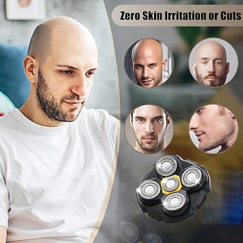 4PCS Shaver Replacement Blades Compatible with MicroTouch Titanium Head,Stainless Steel Material