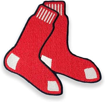 Boston Red Sox Hanging Sox Collectors Patch : Sports & Outdoors