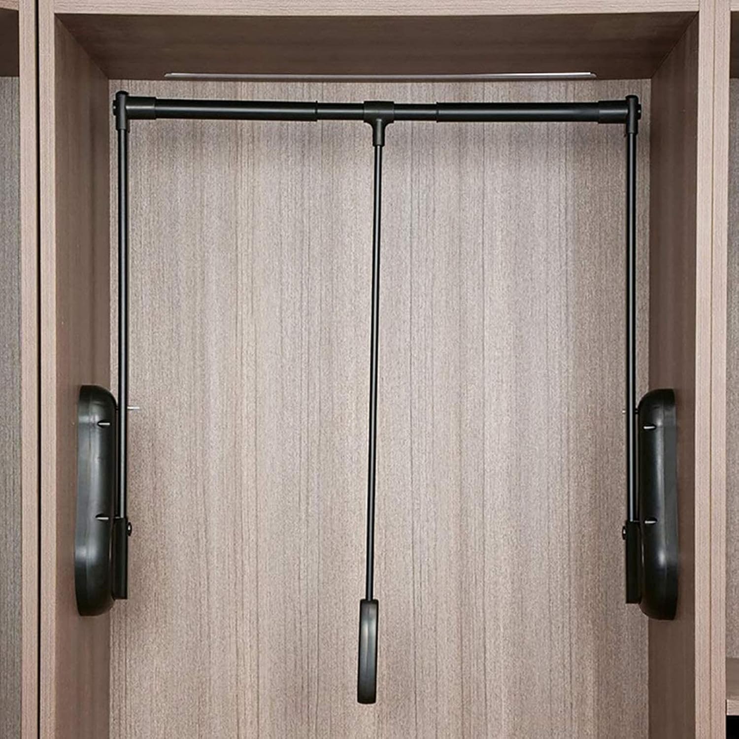 Closet Hanging Rod, Adjustable Closet Rod for Wardrobe Bedroom Closet Hanging Clothes Space Saving(510-650 mm/20-25.6 inch)