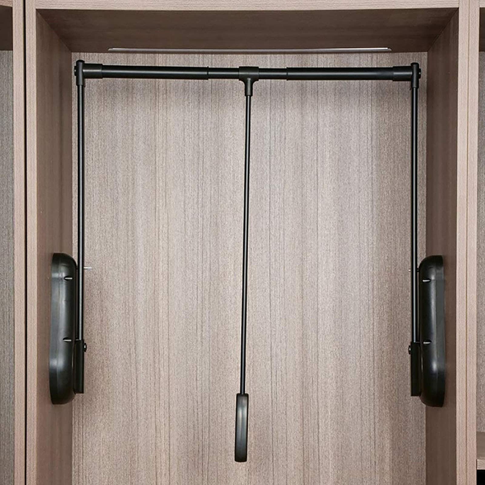 Cintre de garde robe réglable haut de gamme en acier extensible Optimisa pour placard
