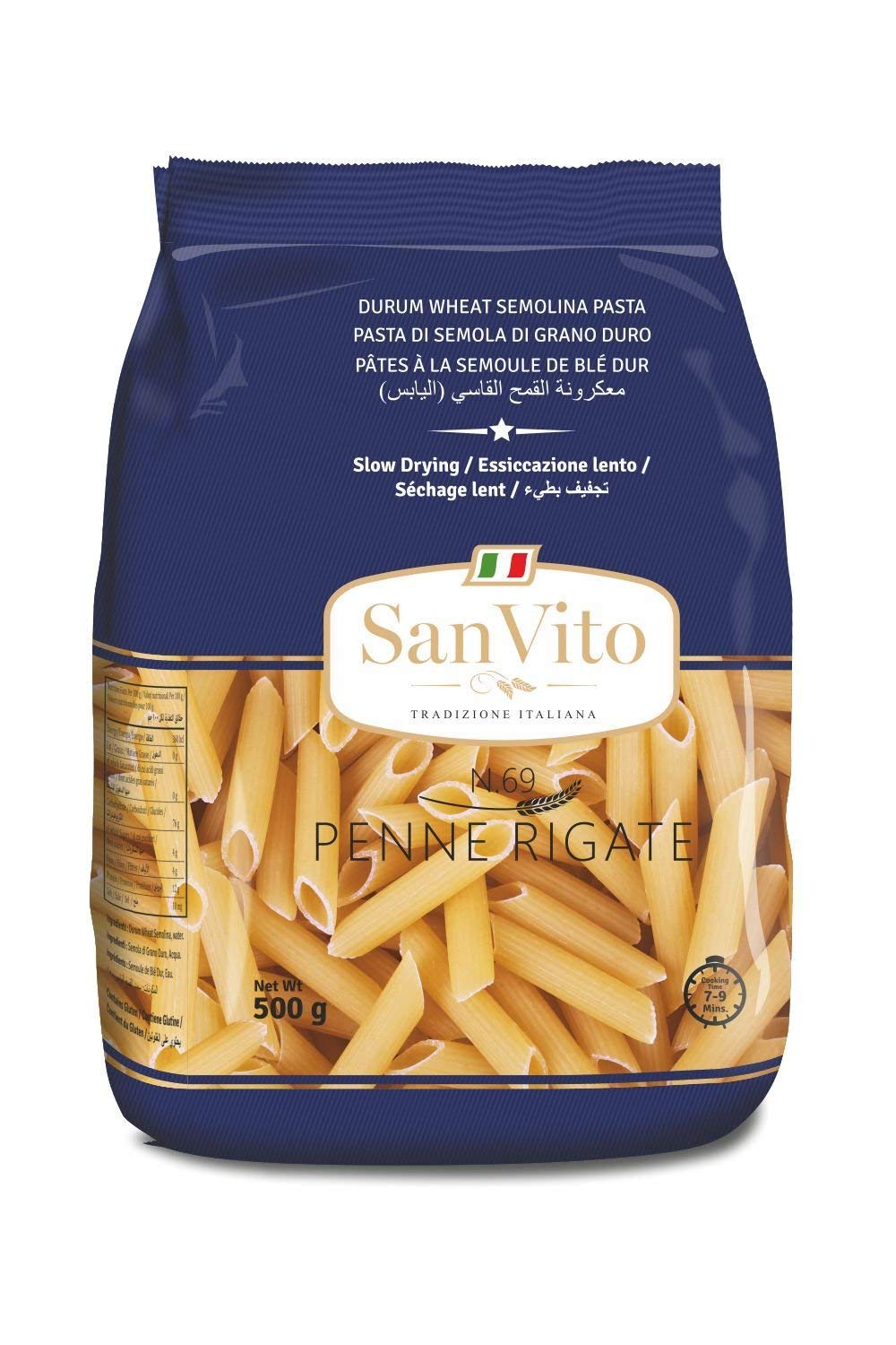 San Vito Durum Wheat Pasta, Penne Rigate (N.69), 500 g (B01KMBCQA8) Amazon Price History, Amazon Price Tracker