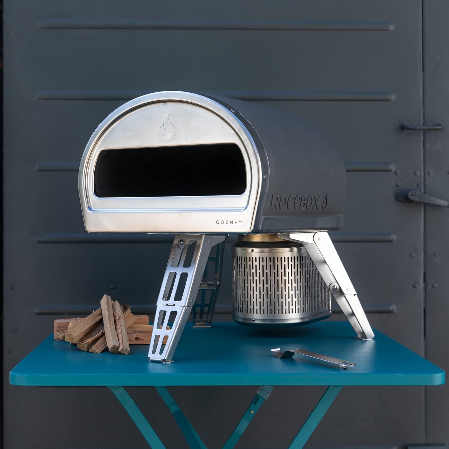 Gozney Roccbox - Quemador de lea 2.0 desmontable para Roccbox, cambia entre madera o gas