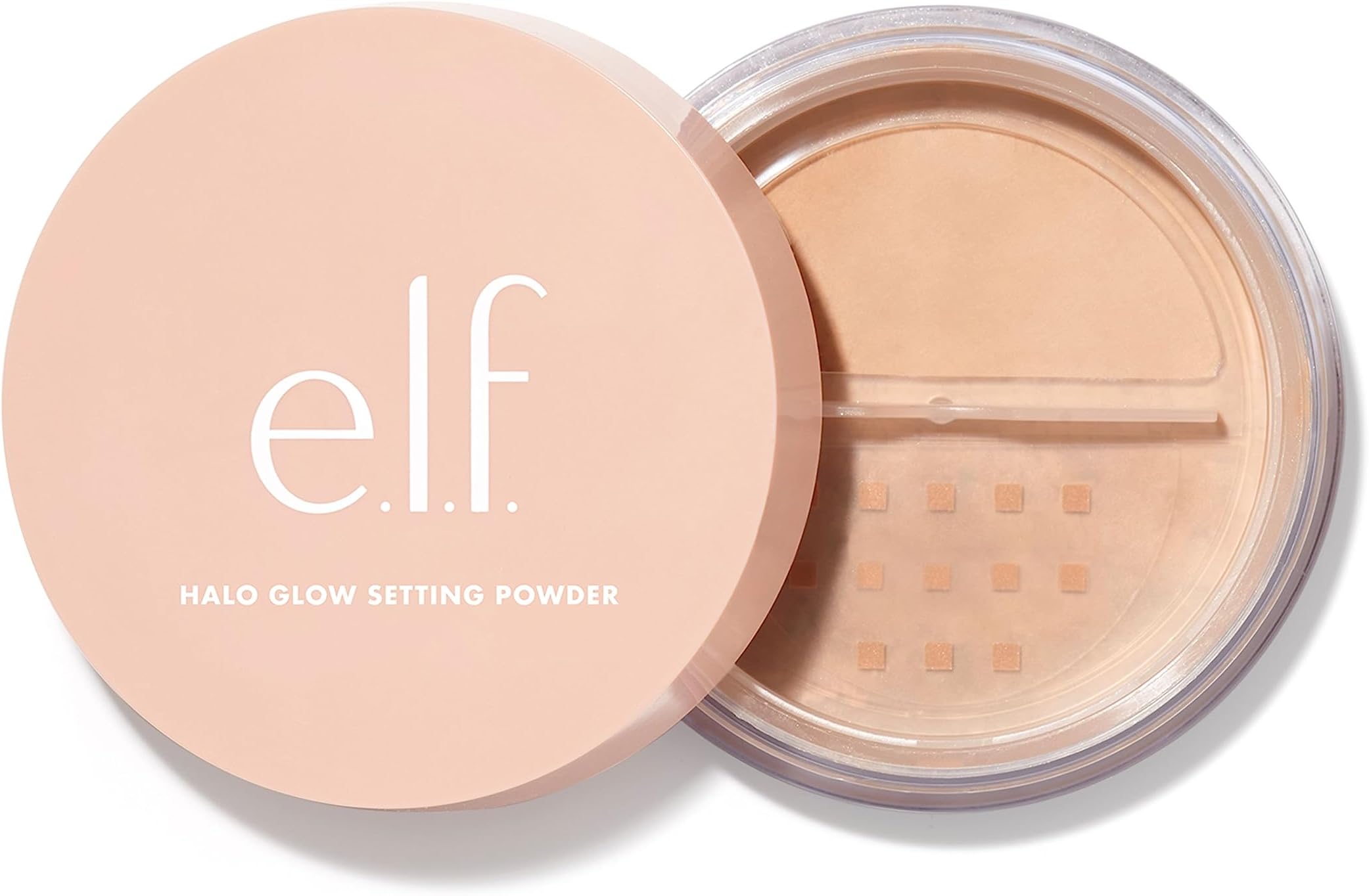 Halo Glow Setting Powder, Silky, Weightless, Blurring, Smooths, Minimizes Pores and Fine Lines, Creates Soft Focus Effect, Medium, Semi-Matte Finish 6.8g