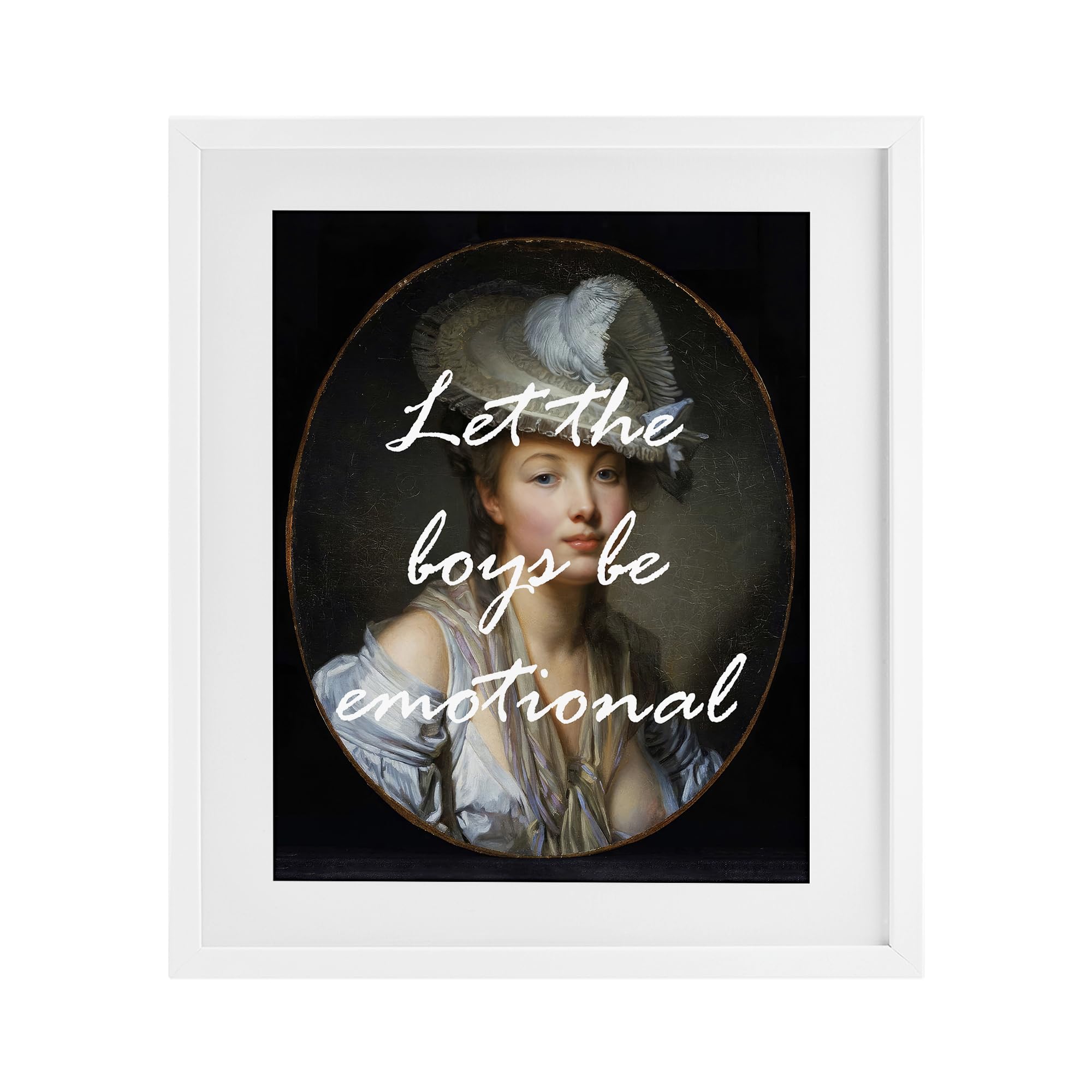 Emotional Portrait Phrase, 17 x 21 Inch Framed Print Under Glass