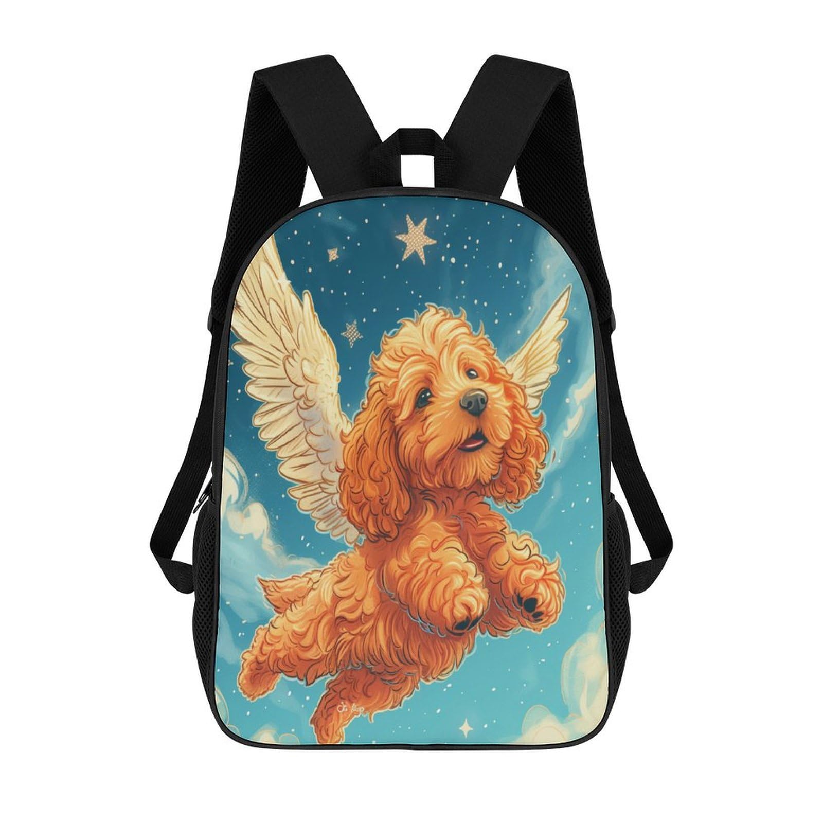 TNFHSOFT Kids Backpack Girls Backpacks Boys Backpack Children's Backpacks, 3D Cockapoo Dog Personalised Rucksack for Teenagers School Sports Travel Holiday 17inch