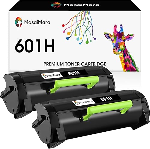 10,000 páginas Alto Rendimiento 60F1H00 601H Cartucho de tóner para Lexmark MX310dn MX410de MX510de MX511de MX510dte MX511dhe MX511dte MX610de