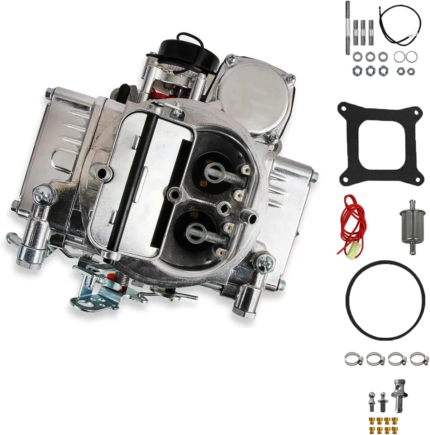 FR-80457SA 80457SA 0-80457S Carburetor Electric Choke 4 Barrels Compatible with Holley 4160 Performance 600 CFM
