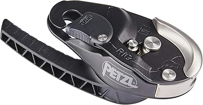 PETZL Descender D021AA01 Detector Rigs Negro, Sólido, Tamaño Estándar