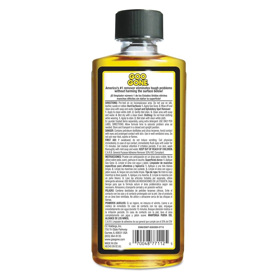 Amazon.com: Goo Gone 2087 Original Cleaner Citrus Scent 8 oz