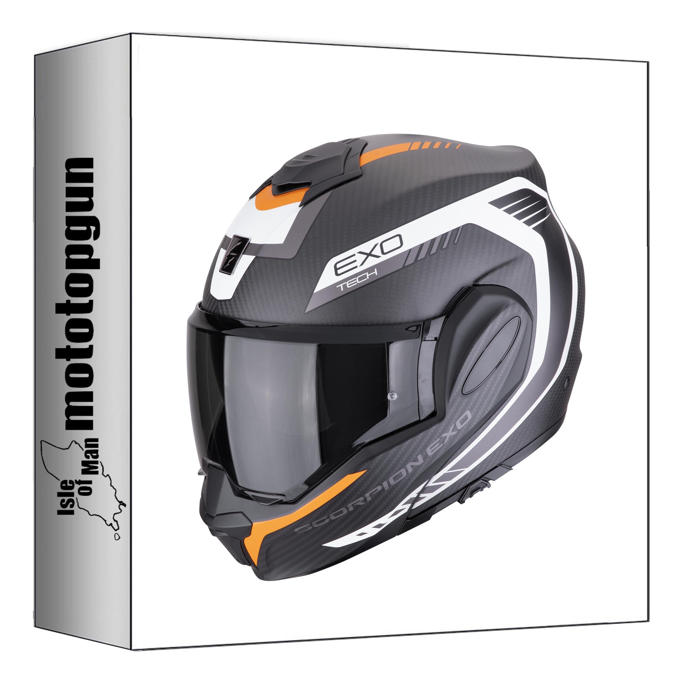 Casque modulable Scorpion Exo-Tech Evo Carbon Cosy en carbone haut de gamme - 4