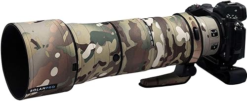 Vista 6 de Rolanpro Funda de camuflaje impermeable para Nikon Z 7.087-23.622 in F/5.6-6.3 VR Raincover Funda de protección contra la lluvia - # 17 Jungle Camo