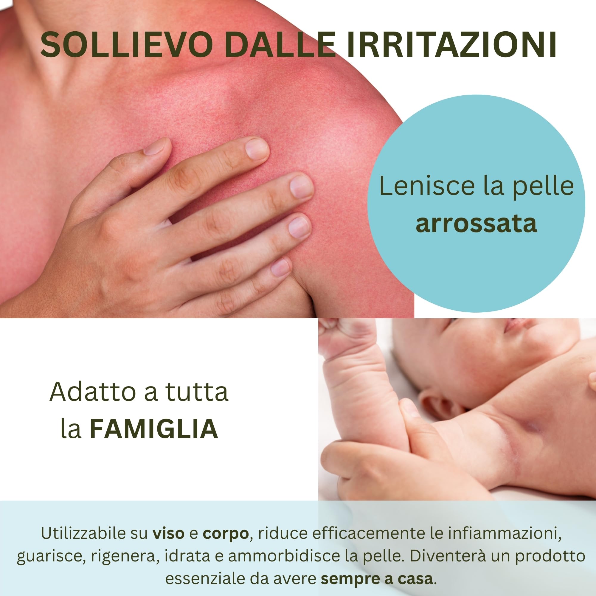Kefus Crema Calamina con Dexpantenolo, Allantoina e Vitamina E. Astringente, assorbente e protettiva per la pelle. Previene e migliora le eruzioni cutanee, allevia le punture di insetti e meduse. 75 g