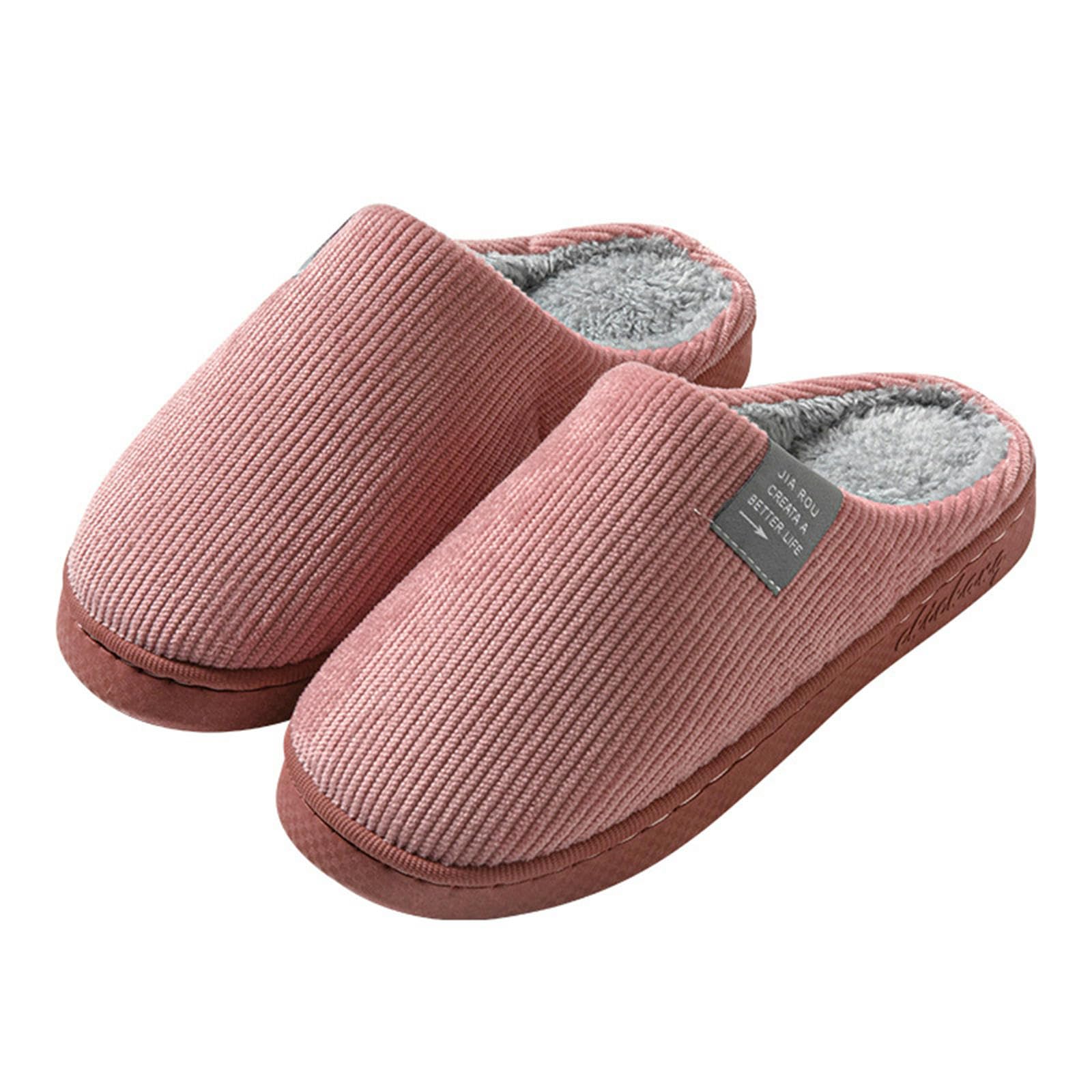 Ciabatte Donna Invernali Pantofole Invernali Uomo E Donna - Morbide, Calde, Antiscivolo, Peluche, Ideali per Casa E Coppie-yellow-38~39