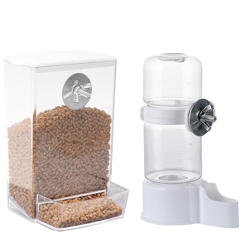 Comedouro e Bebedouro Automático Suspenso para Aves KURTOPLLY Transparente 240 mL