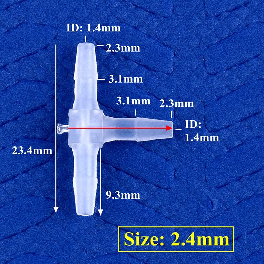 Connettori Tubo Plastica A 3 Vie - PP Alimentare, Per Irrigazione Giardino O Acquari, Diametri 1.6-15.8mm
