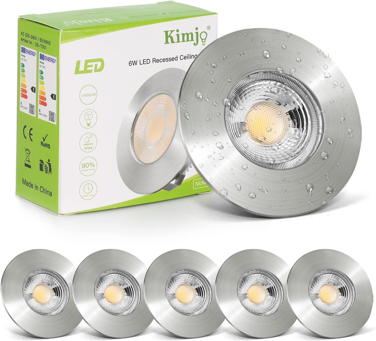 Grebeam LED Spots 5W - 20er Set Einbaustrahler IP44 Für Decke & Bad